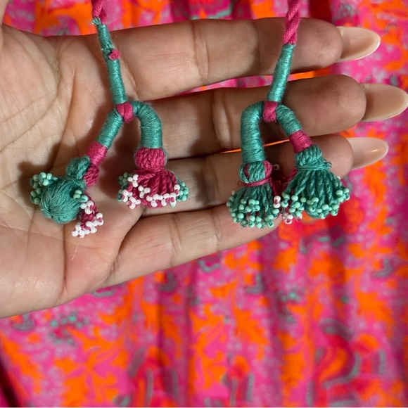 Soft Surroundings Bohemian Pink and Orange Women's Tunic - Picture 7 of 10